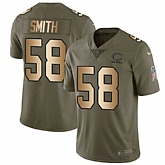 Nike Bears 58 Roquan Smith Olive Gold Salute To Service Limited Jersey Dzhi,baseball caps,new era cap wholesale,wholesale hats